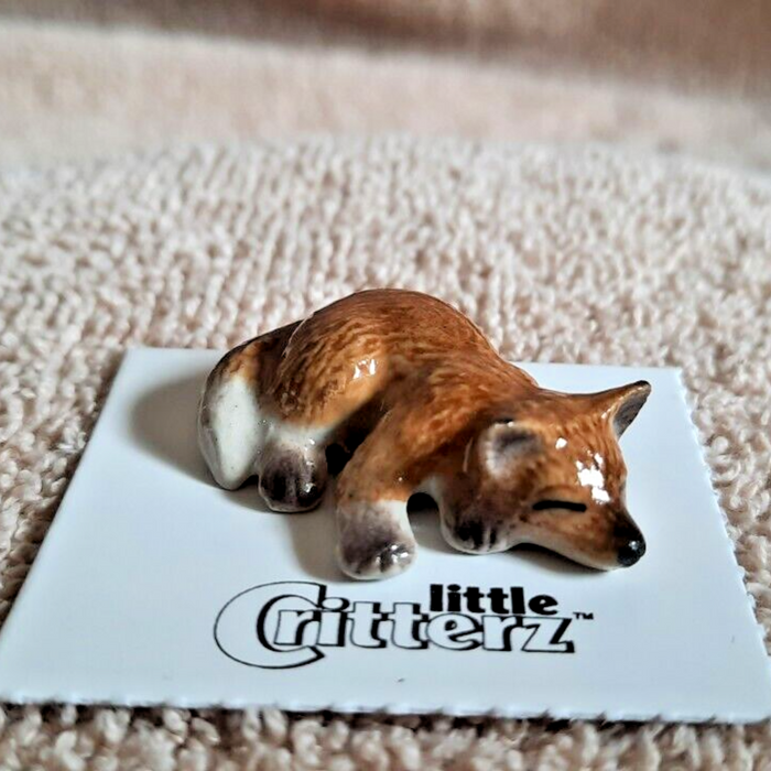 Fox - Fox Pup "Sly" - miniature porcelain figurine