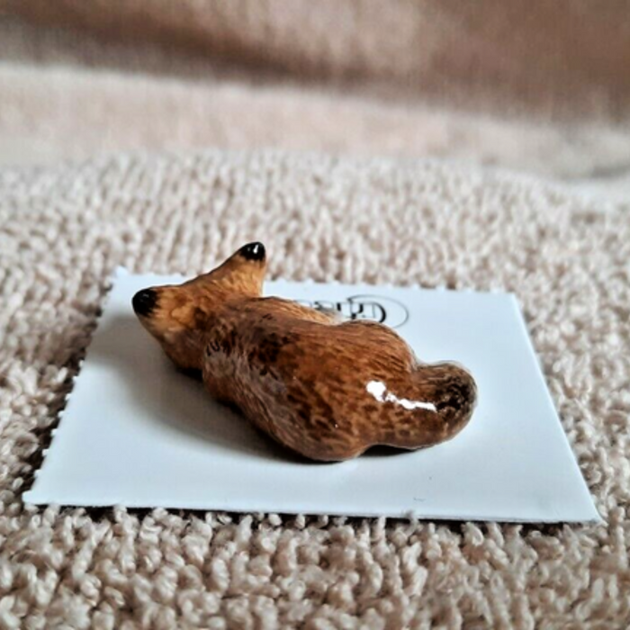 Fox - Fox Pup "Sly" - miniature porcelain figurine