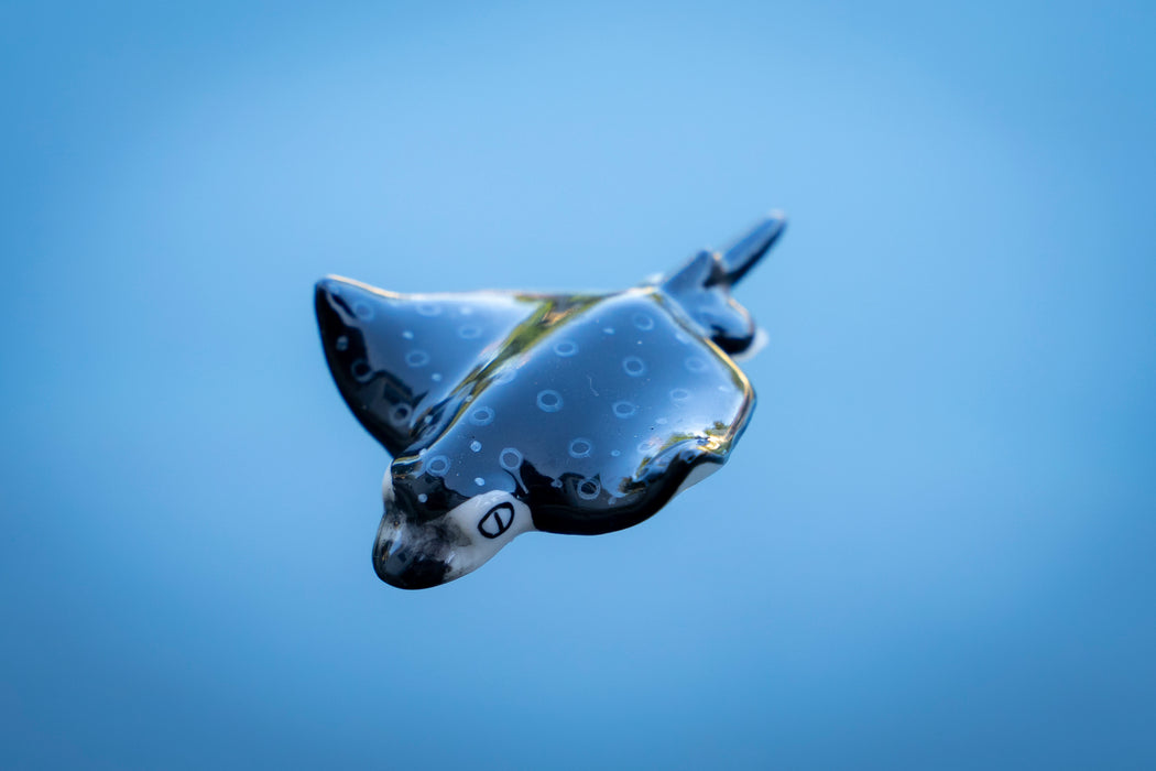 Ray -  Spotted Eagle Ray  "Snout" - miniature porcelain figurine