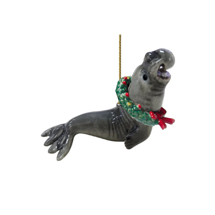 Elephant Seal - Ornament Elephant Seal Wreath