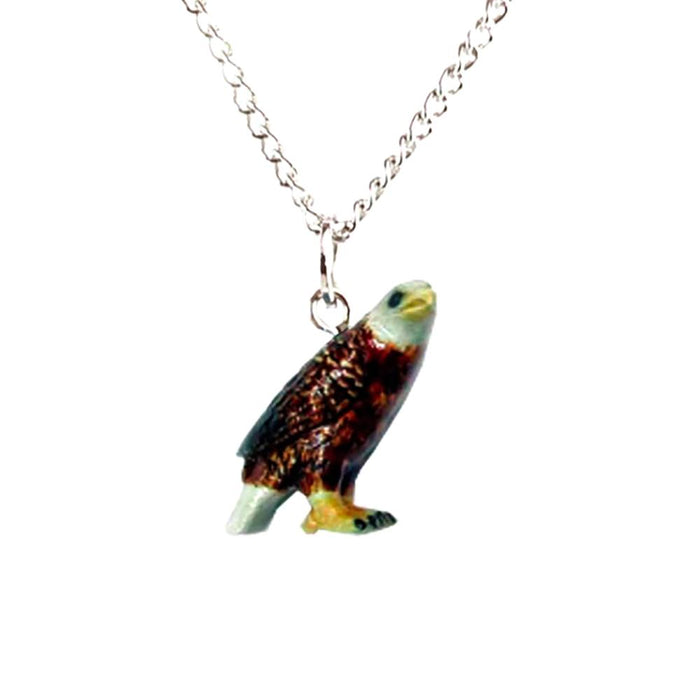 Eagle - Bald Eagle Pendant Porcelain Jewelry