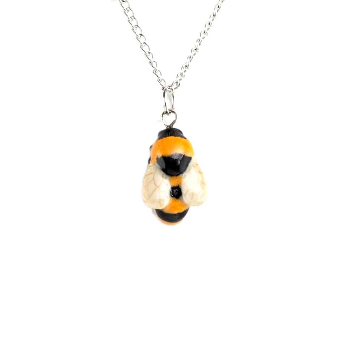 Bumblebee Pendant Porcelain Jewelry