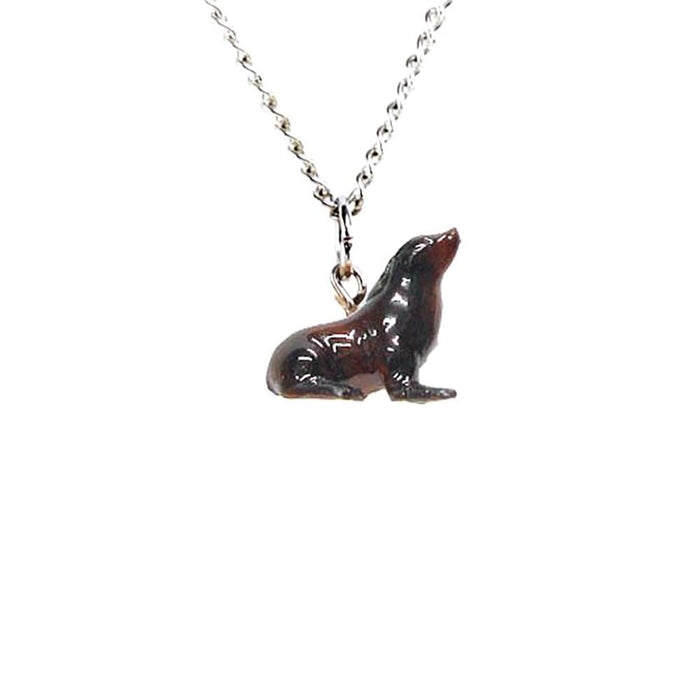 Sea Lion Pendant Porcelain Jewelry