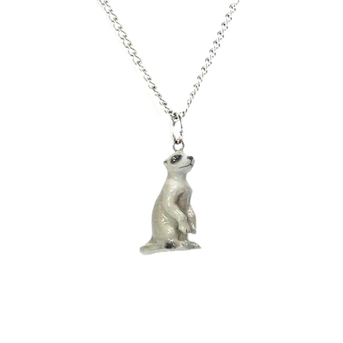 Meerkat Pendant Porcelain Jewelry