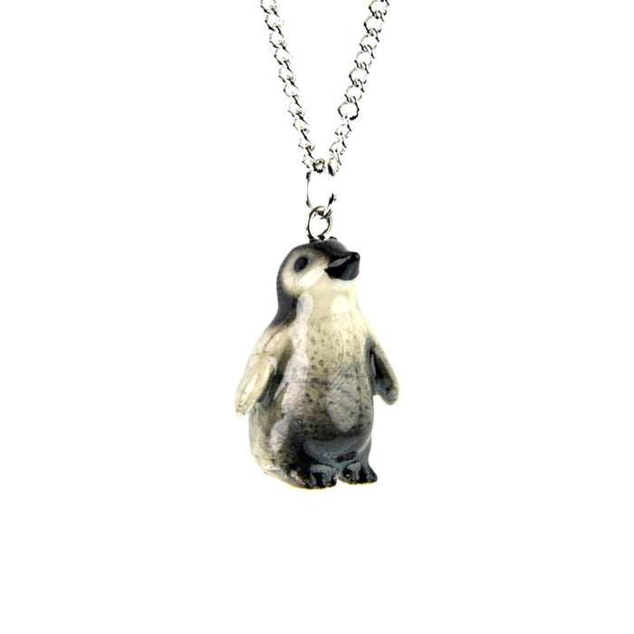 Penguin Chick Porcelain Pendant Porcelain Jewelry