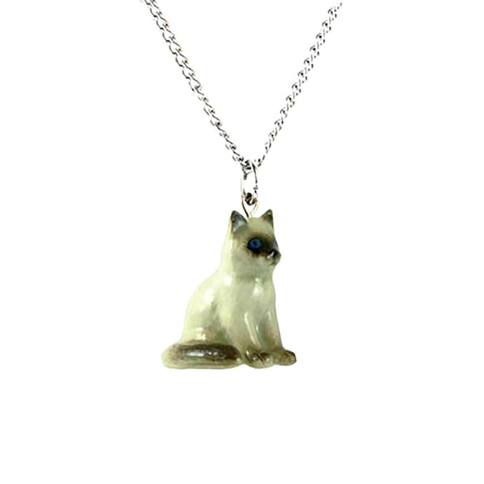 Ragdoll Cat Pendant Porcelain Jewelry