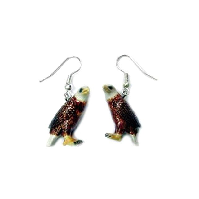 Bald Eagle Porcelain Earrings