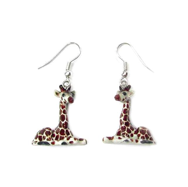 Giraffe Porcelain Earrings