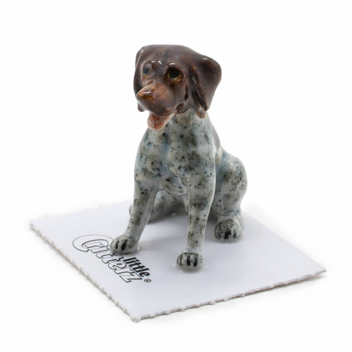 German Pointer "Bradley" - miniature porcelain figurine