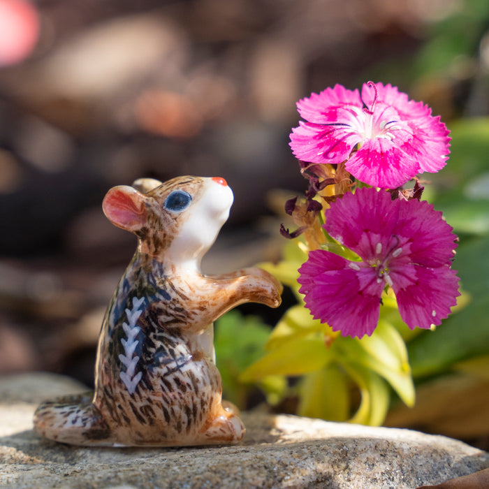 Chipmunk "Chipper" - miniature porcelain figurine