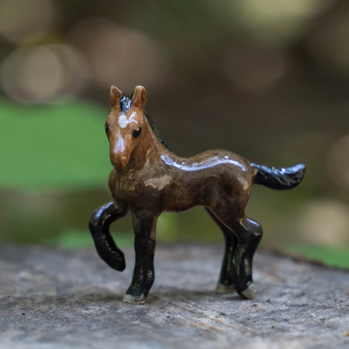 Horse - Morgan Colt "Justin" - miniature porcelain figurine