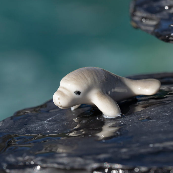 Manatee  "Sirenia" - miniature porcelain figurine