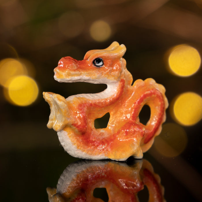 Chinese Zodiac - Dragon "Good Luck" - miniature porcelain figurine