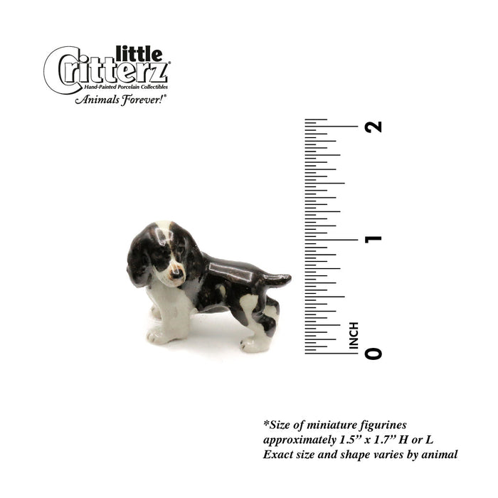 English Springer Spaniel  "Millie"- miniature porcelain figurine