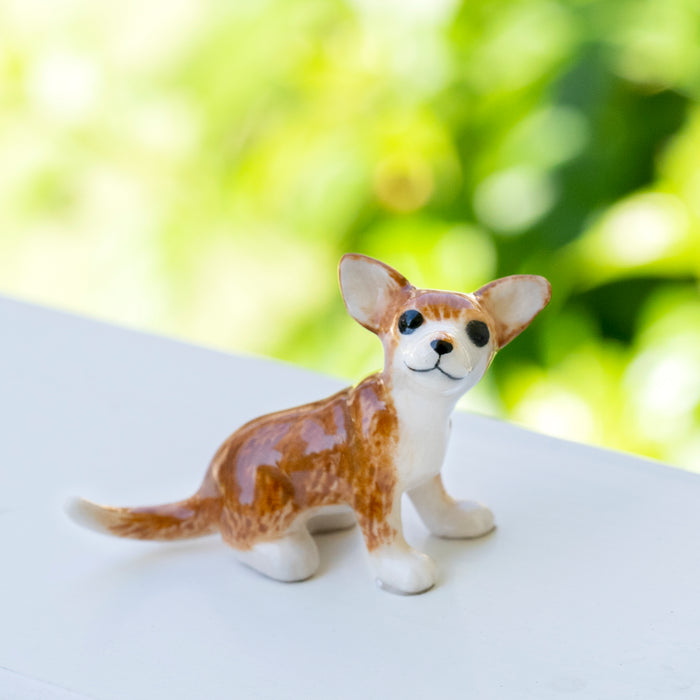 Chihuahua "Rascal" - miniature porcelain figurine