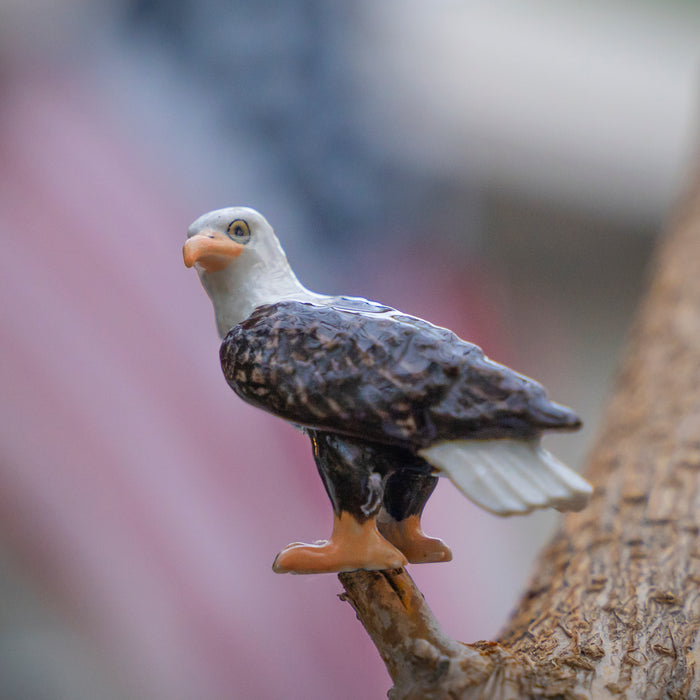 Eagle - Bald Eagle "Freedom" - miniature porcelain figurine