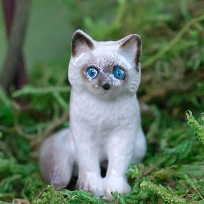 Kitten  - Ragdoll Kitten "Samantha" - miniature porcelain figurine