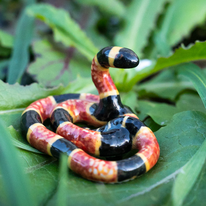 Coral Snake "Rhyme" - miniature porcelain figurine