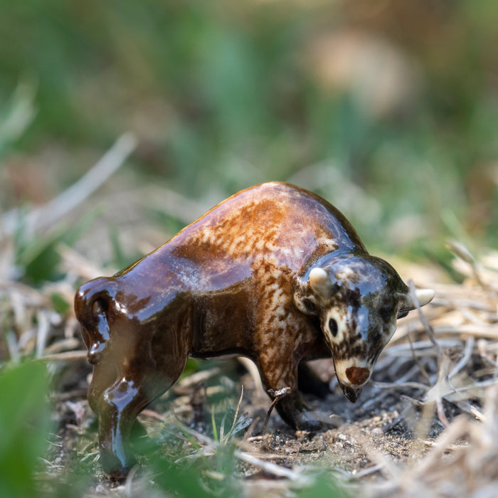 Bison - American Bison "Prairie" - miniature porcelain figurine