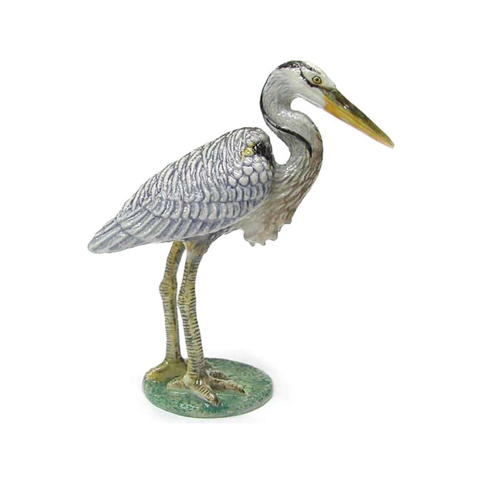 Heron - Blue Heron Standing - Porcelain Animal FIgurines - Northern Rose, Little Critterz