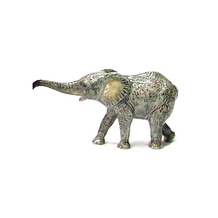 Elephant Calf - Ceramic African Elephant Calf - Porcelain Animal FIgurines - Northern Rose, Little Critterz