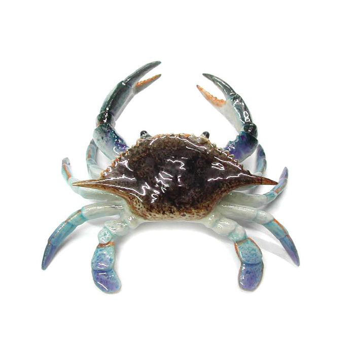 Male Blue Crab Small - Porcelain Animal FIgurines - Northern Rose, Little Critterz