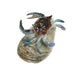 Male Blue Crab with Oyster Shell - Porcelain Animal FIgurines - Northern Rose, Little Critterz