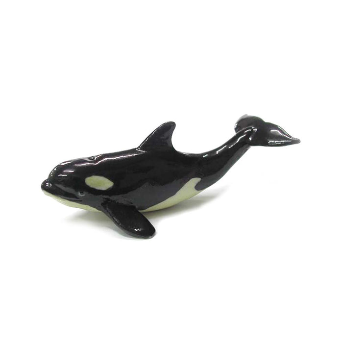 Orca Whale Calf - Porcelain Animal FIgurines - Northern Rose, Little Critterz