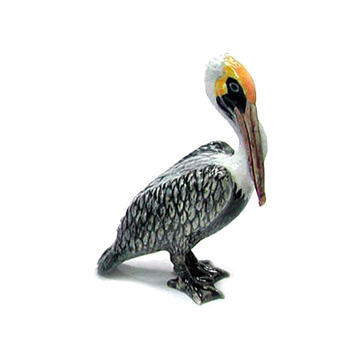 Brown Pelican - Porcelain Animal FIgurines - Northern Rose, Little Critterz