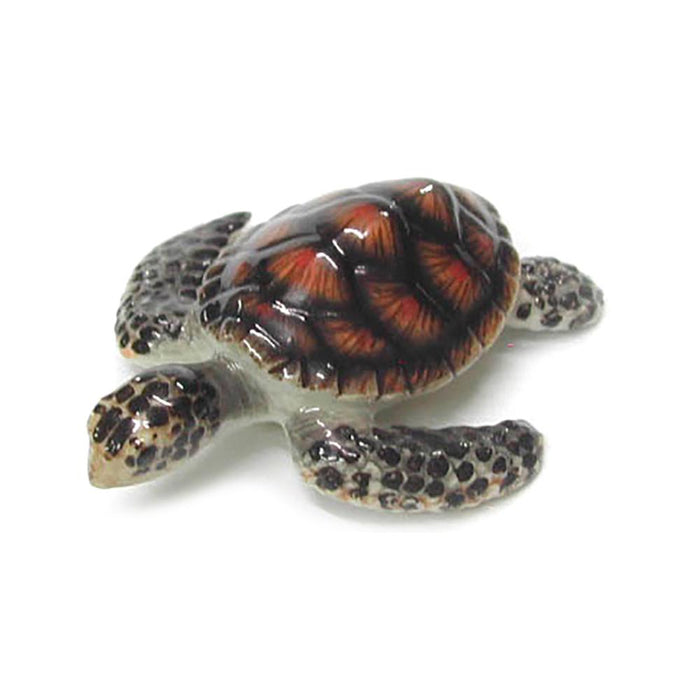 Green Sea Turtle - miniature porcelain figurine