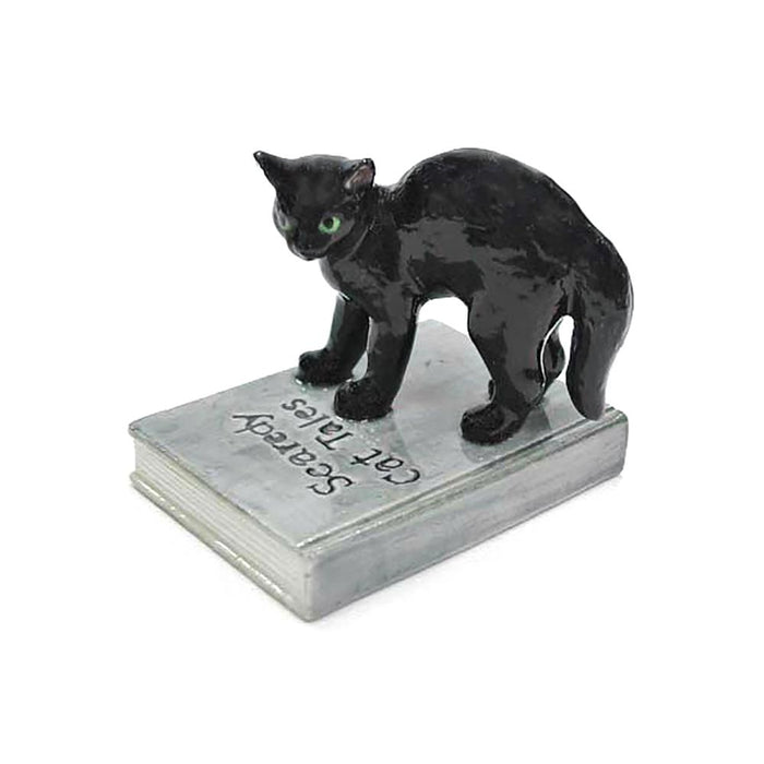 Cat - Porcelain Scaredy Cat Figurine - Porcelain Animal FIgurines - Northern Rose, Little Critterz