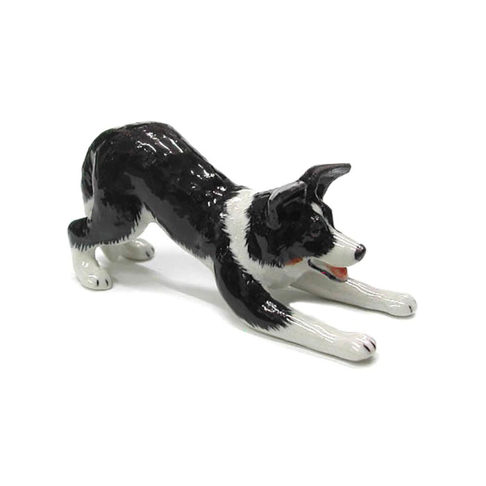 Dog - Border Collie - Porcelain Animal FIgurines - Northern Rose, Little Critterz