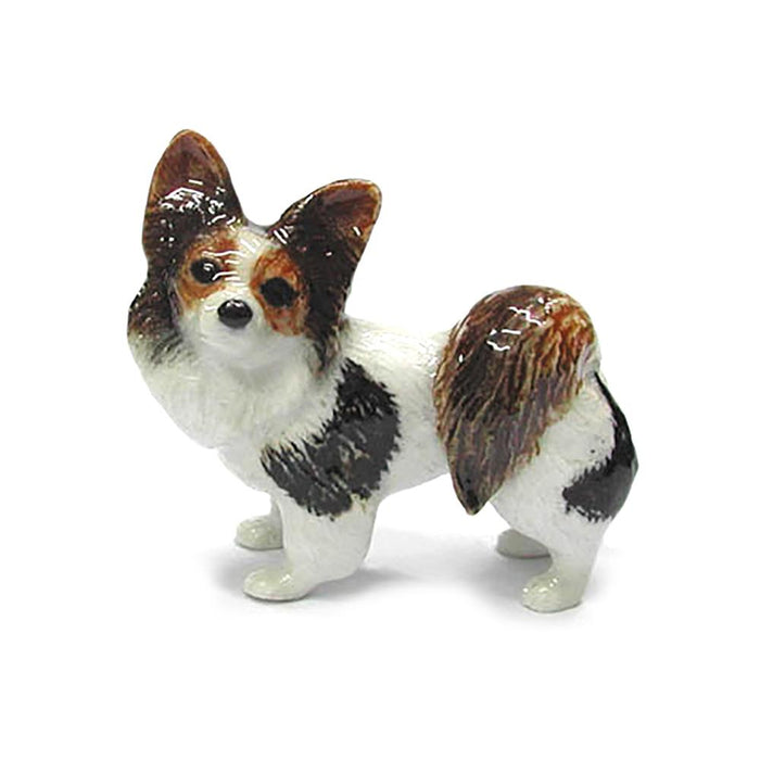 Dog - Porcelain Papillon - Porcelain Animal FIgurines - Northern Rose, Little Critterz