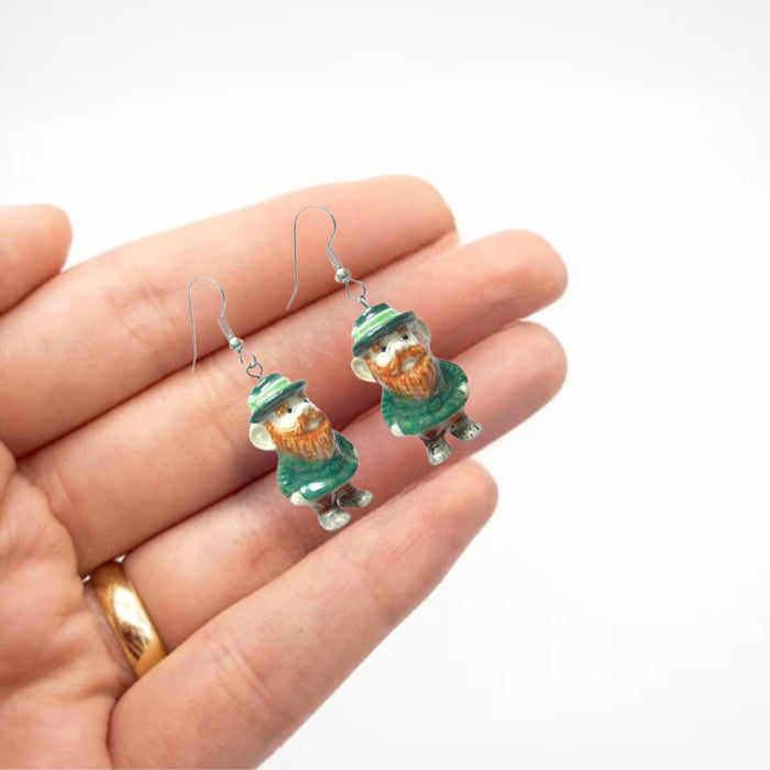 Leprechaun Porcelain Earrings