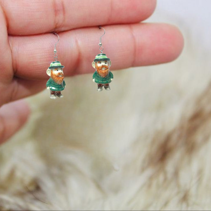 Leprechaun Porcelain Earrings