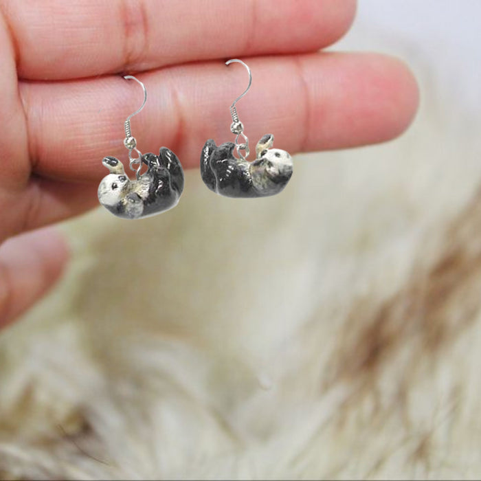 Sea Otter Porcelain Earrings