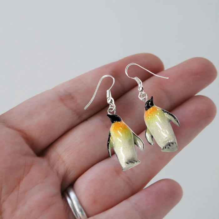 Penguin - Emperor Penguin Porcelain Earrings