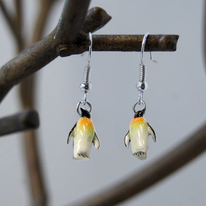 Penguin - Emperor Penguin Porcelain Earrings