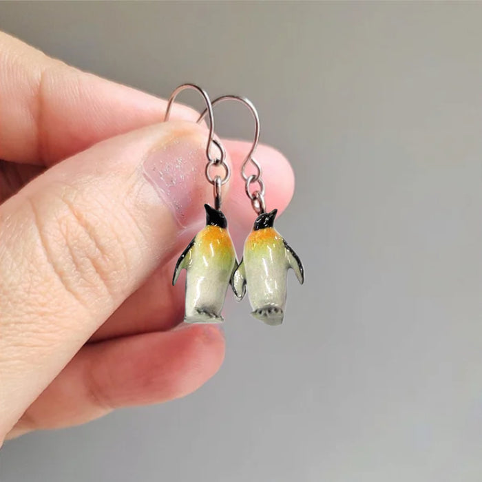 Penguin - Emperor Penguin Porcelain Earrings