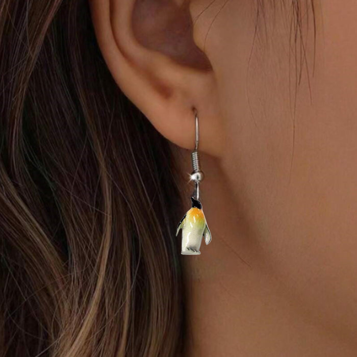 Penguin - Emperor Penguin Porcelain Earrings