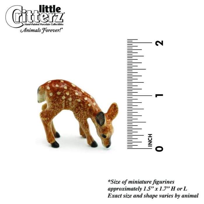 Deer - Deer Fawn "Ophrah" - miniature porcelain figurine