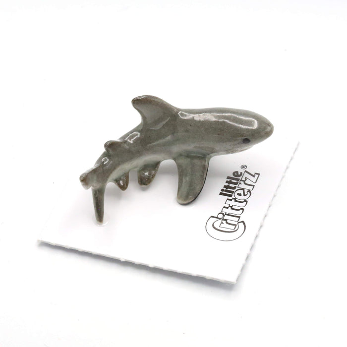Shark - Great White Shark "Ambush" - miniature porcelain figurine
