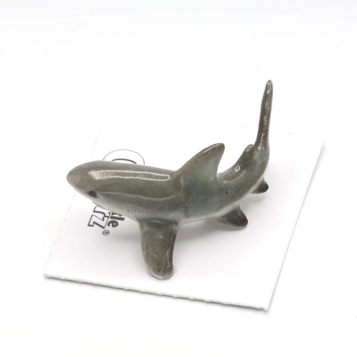 Shark - Great White Shark "Ambush" - miniature porcelain figurine