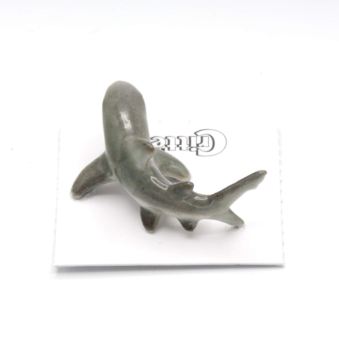 Shark - Great White Shark "Ambush" - miniature porcelain figurine