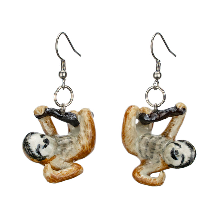 Sloth Porcelain Earrings