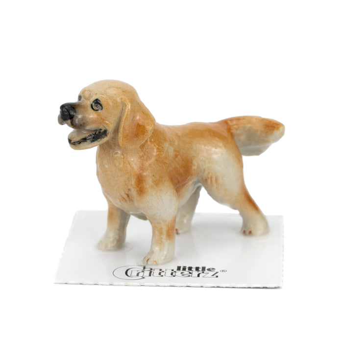 Golden Retriever Adult "Buddy" - miniature porcelain figurine
