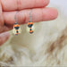 Little Critterz Jewelry Bumblebee Insects Bird Pendant Porcelain Earrings Jewelry