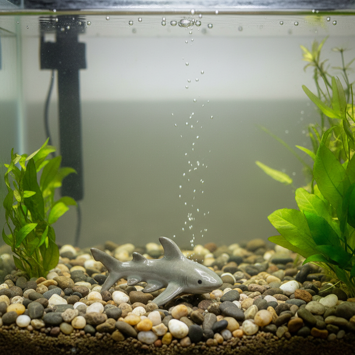 Shark - Great White Shark "Ambush" - miniature porcelain figurine