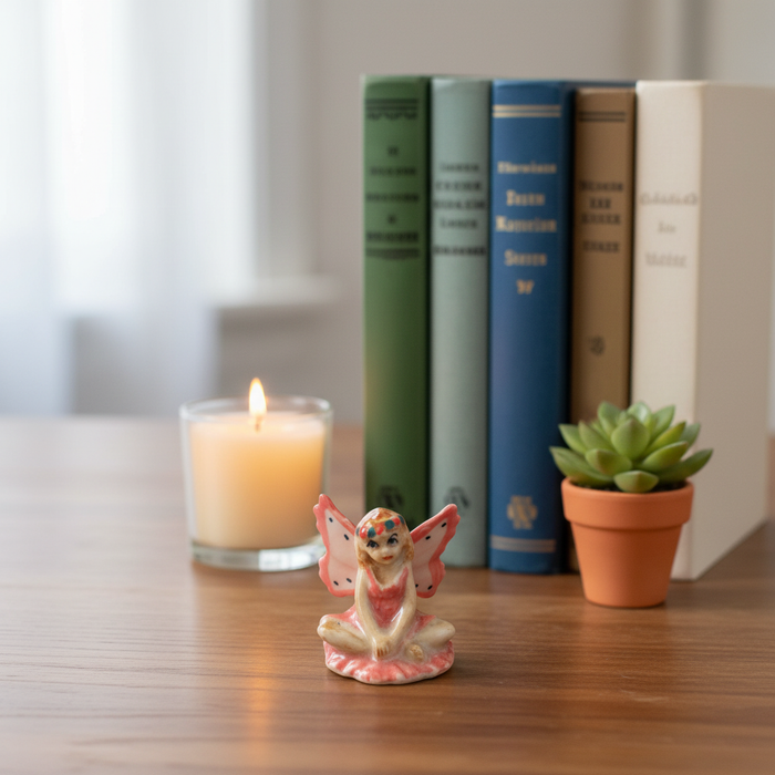 Fairy "Rose" - miniature porcelain figurine