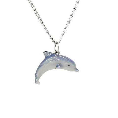 Dolphin Pendant Porcelain Jewelry